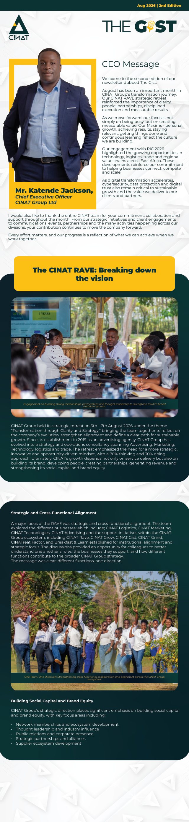 Cover of THE GIST August 2026, second edition